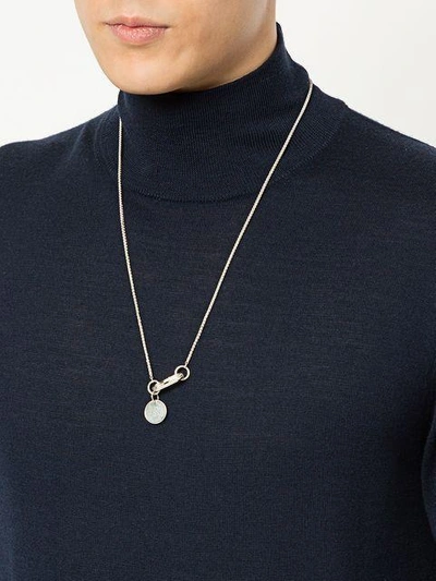 Shop Bunney Coin Pendant Necklace In Metallic