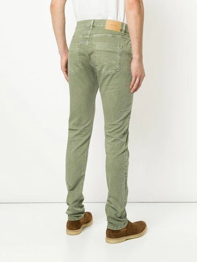 Shop Cerruti 1881 Skinny Trousers In Green