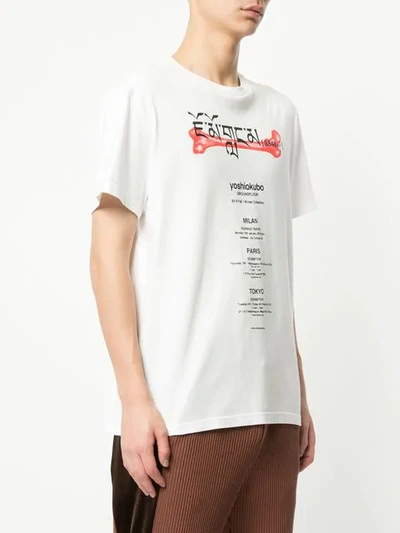 Shop Yoshiokubo Campaign Loose-fit Cotton T-shirt In White