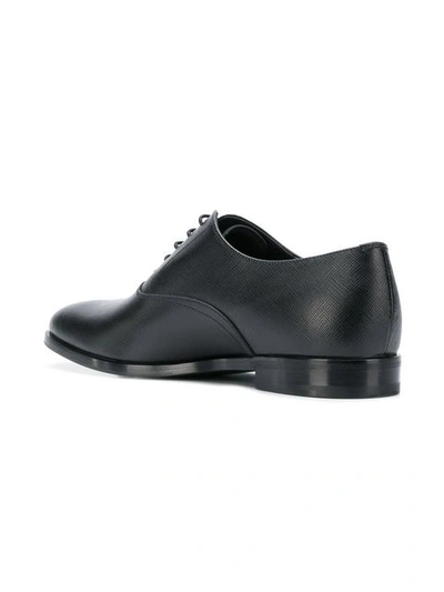 Shop Prada Lace-up Oxford Shoes - Black