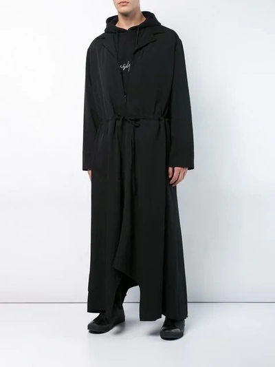 Shop Yohji Yamamoto Garbadine Jumpsuit - Black