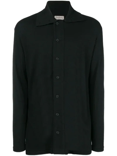 Shop Yohji Yamamoto Long Length Shirt - Black