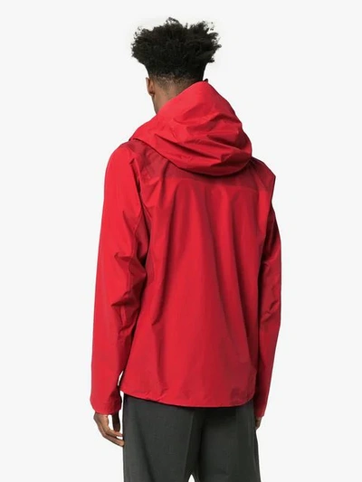 Shop Arc'teryx Red Beta Sl Hybrid Hooded Jacket