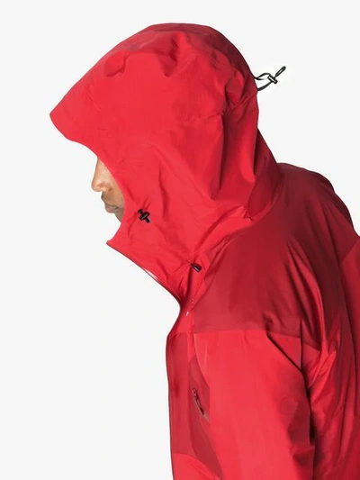 Shop Arc'teryx Red Beta Sl Hybrid Hooded Jacket