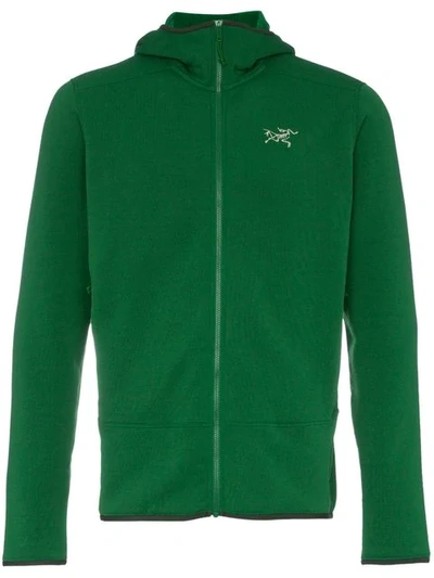 Shop Arc'teryx Green Kyanite Hd Hooded Jacket