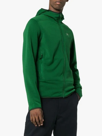 Shop Arc'teryx Green Kyanite Hd Hooded Jacket