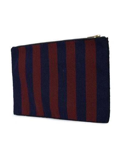 Shop Figue Soma Striped Pouch - Blue