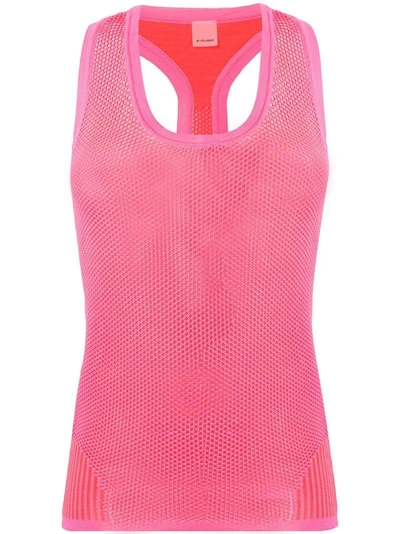 Shop Pinko Mesh Tank Top In Pink