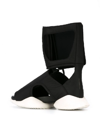 Shop Rick Owens X Adidas 'cargo' Sandals - Black