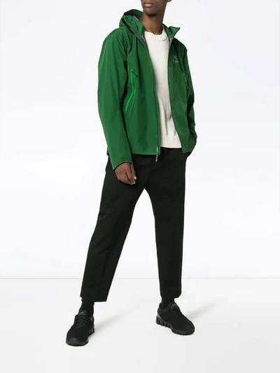 Shop Arc'teryx Green Beta Lt Hooded Jacket