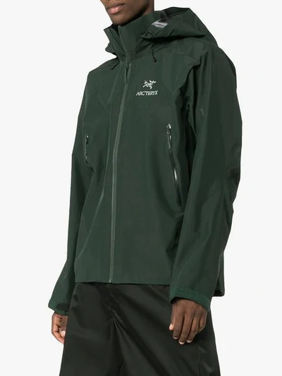 Shop Arc'teryx Green Beta Ar Hooded Jacket
