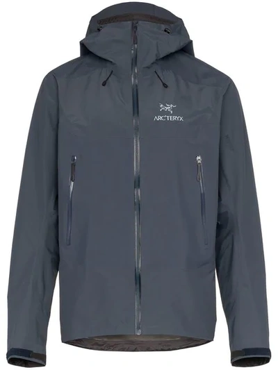 Shop Arc'teryx Grey Beta Sl Hybrid Jacket In Blue