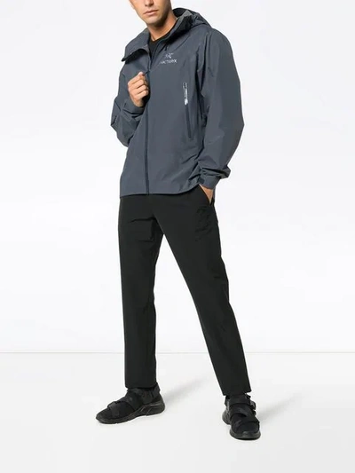 Shop Arc'teryx Grey Beta Sl Hybrid Jacket In Blue