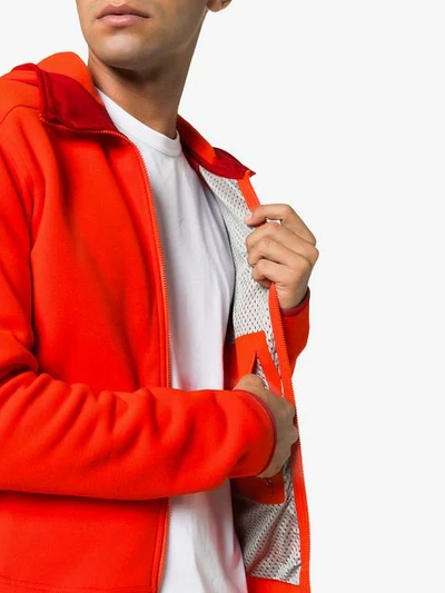 Shop Arc'teryx Red Kyanite Hd Polartec® Power Stretch® Pro Layering Hooded Jacket In Yellow