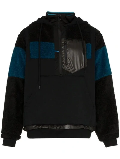 Shop Facetasm Fleece Hooded Jacket - Black