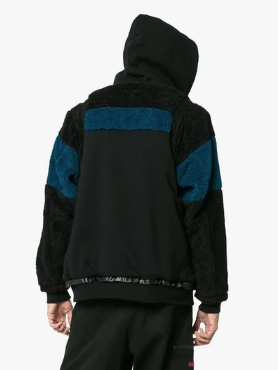 Shop Facetasm Fleece Hooded Jacket - Black