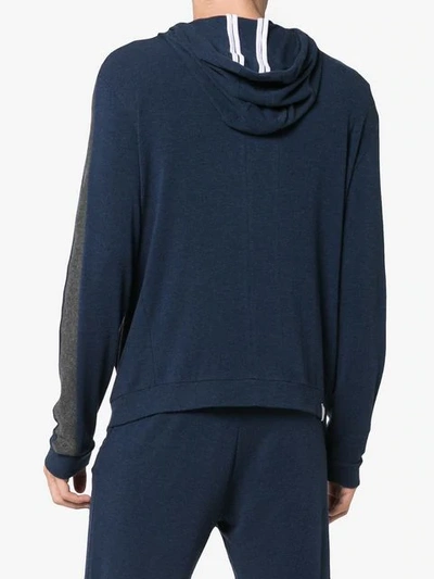 Shop Lot78 Hd Long Sleeve Cashmere Blend Hoodie In Blue