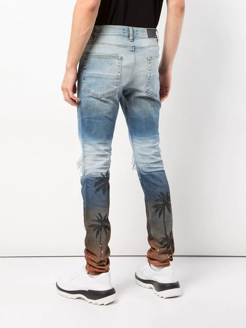 mike amiri palm tree jeans