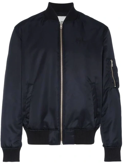 Shop Kenzo Jumping Tiger Bomber Jacket In Blue