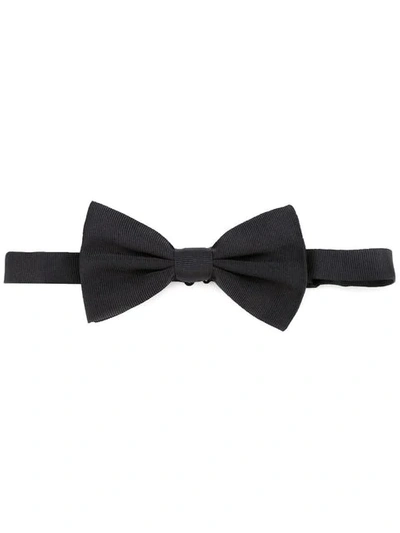 Shop Dolce & Gabbana Silk Bow Tie In Black