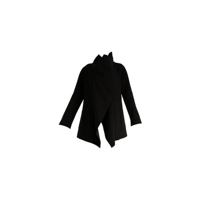 Shop Chiara Boni Leonida Black Coat