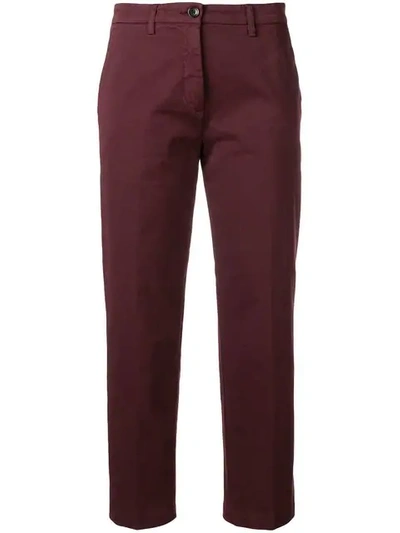 Shop Department 5 Chino Gabardina Trousers In Red