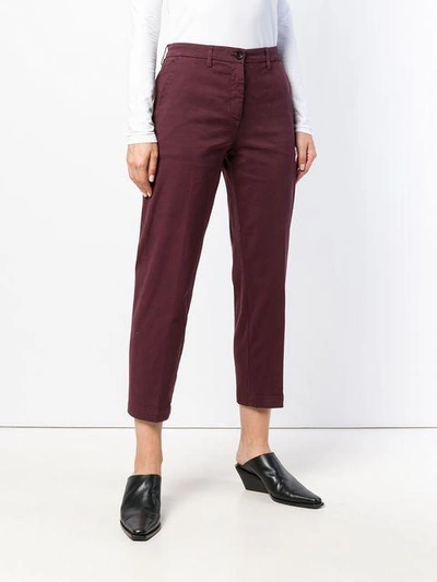 Shop Department 5 Chino Gabardina Trousers In Red