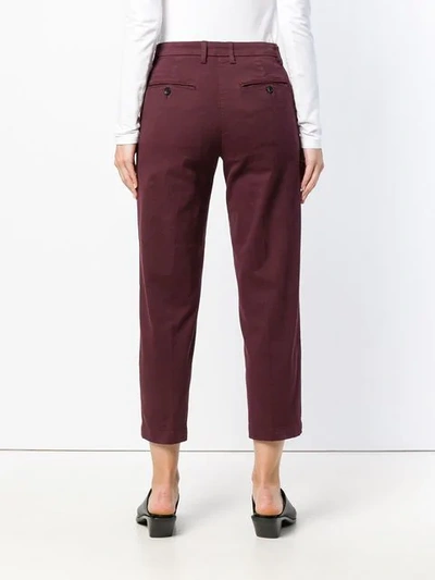 Shop Department 5 Chino Gabardina Trousers In Red