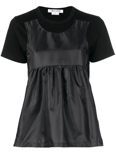 Shop Comme Des Garçons Comme Des Garçons Short-sleeve Layered T-shirt - Black