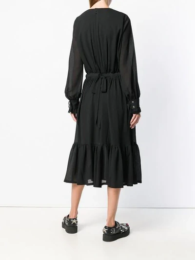 Shop Neul Ruffled Dress In Black