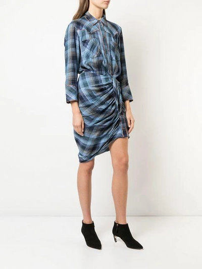 Shop Veronica Beard Shirt Dress In Blue