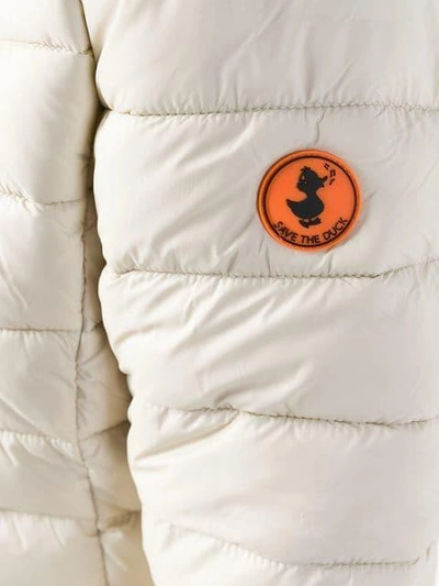 Shop Save The Duck Padded Jacket - Neutrals