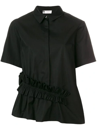 Shop Lanvin Ruffle In Black