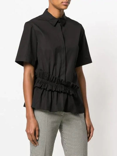 Shop Lanvin Ruffle In Black