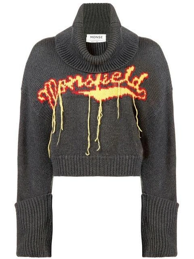 logo turtleneck jumper