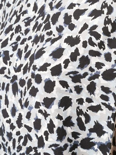 Shop Carmen March Leopard Print Shift Dress In Grey