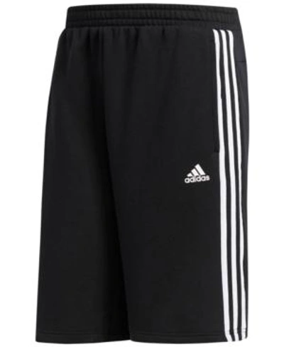 Shop Adidas Originals Adidas Men's Fleece Shorts In Black
