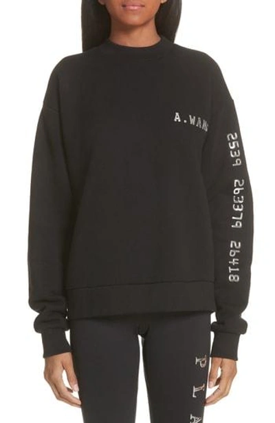 Shop Alexander Wang Credit Card Sweatshirt In Black
