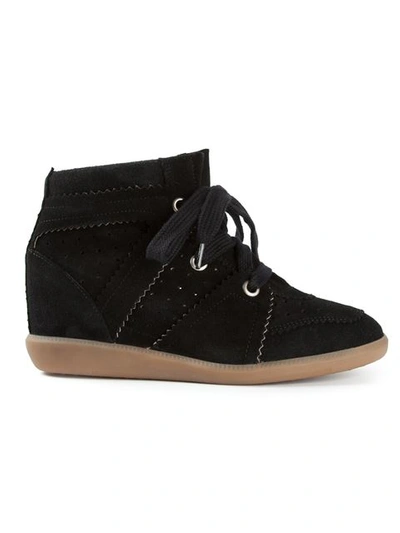 Shop Isabel Marant 'bobby' Wedge Sneakers