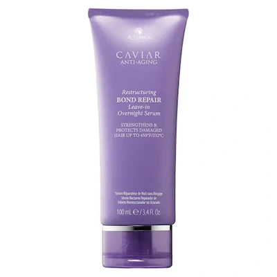 Shop Alterna Haircare Caviar Anti-aging® Restructuring Bond Repair Leave-in Overnight Serum 3.4 oz/ 100 ml