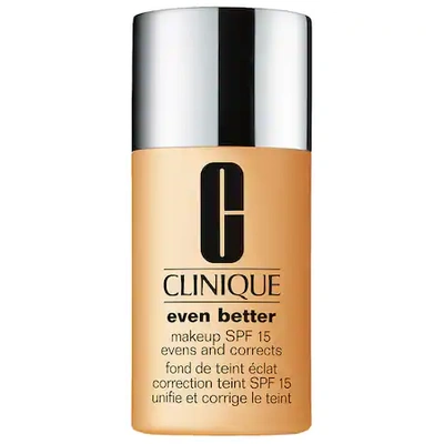 Clinique Even Better Makeup Broad Spectrum Spf 15 Foundation Wn 54 Honey Wheat In Wn 54 Honey Wheat
