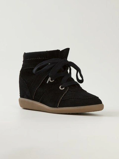 Shop Isabel Marant 'bobby' Wedge Sneakers