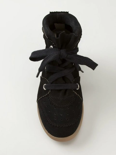 Shop Isabel Marant 'bobby' Wedge Sneakers