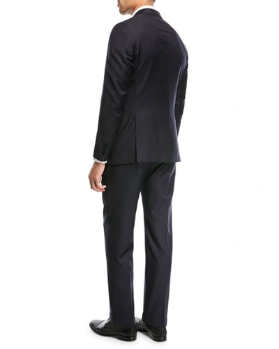 Emporio Armani G-line Super 130s Wool Two-button Slim-fit Suit In Navy