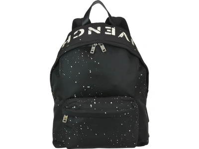 Shop Givenchy Stencil Print Backpack In Black-white