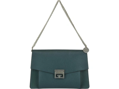 Shop Givenchy Medium Gv3 Bag In Fir Green