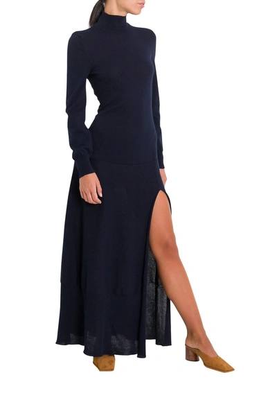 Shop Jacquemus La Robe Baya Stretch-cotton Dress In Blu