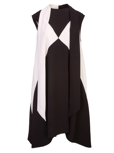 Shop Givenchy Dress In Nero Bianco