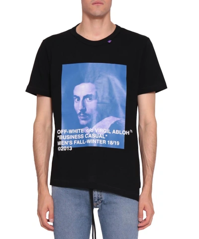 Shop Off-white Bernini Cotton T-shirt In Nero