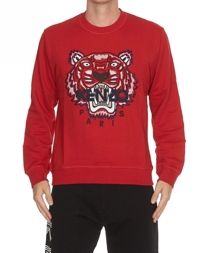 Shop Kenzo Tiger Classic Sweatshirt In Red